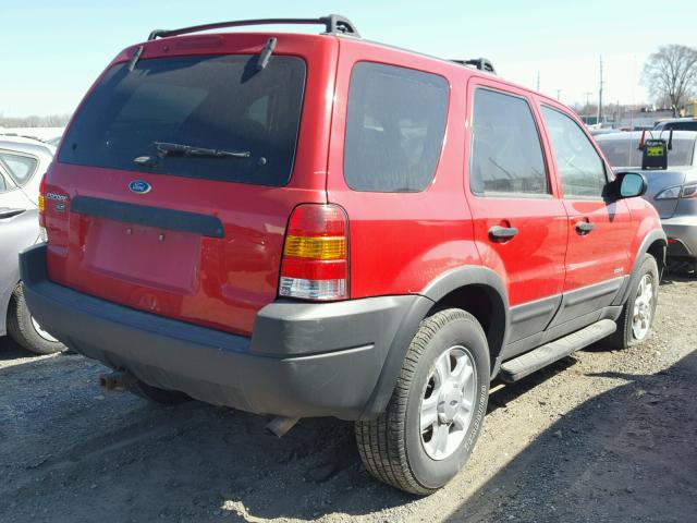 1FMYU03172KC92289 - 2002 FORD ESCAPE XLT RED photo 4