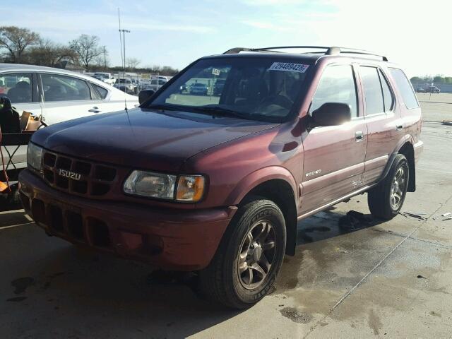 4S2CK58W624342565 - 2002 ISUZU RODEO S MAROON photo 2