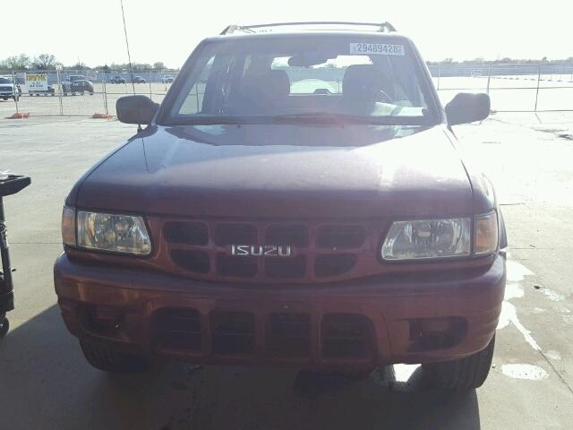 4S2CK58W624342565 - 2002 ISUZU RODEO S MAROON photo 9