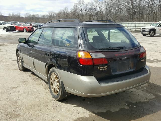 4S3BH896617666473 - 2001 SUBARU LEGACY OUT BLACK photo 3