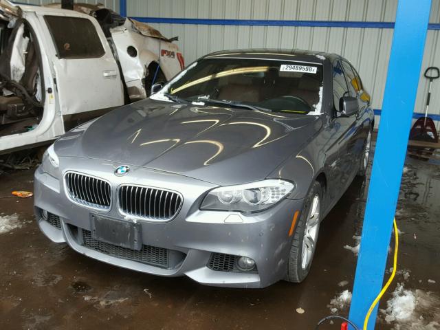 WBAXH5C57CDW11634 - 2012 BMW 528 XI GRAY photo 2