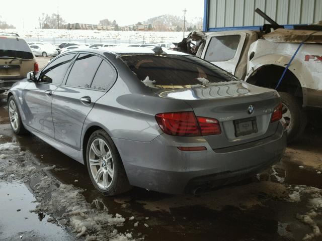 WBAXH5C57CDW11634 - 2012 BMW 528 XI GRAY photo 3