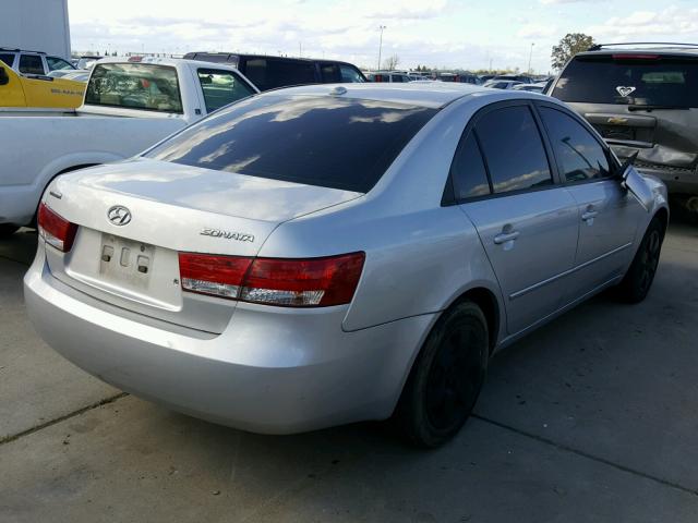 5NPET46C08H396774 - 2008 HYUNDAI SONATA GLS SILVER photo 4