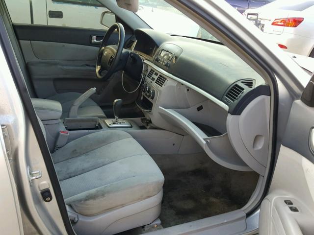 5NPET46C08H396774 - 2008 HYUNDAI SONATA GLS SILVER photo 5