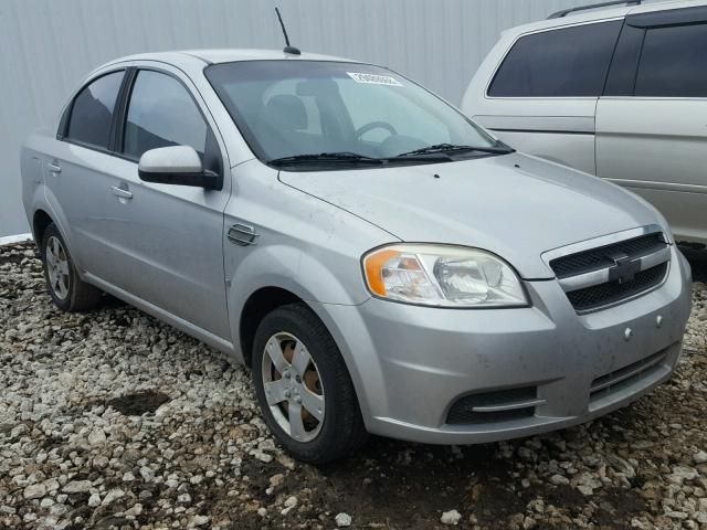 KL1TD56E89B640788 - 2009 CHEVROLET AVEO LS SILVER photo 1