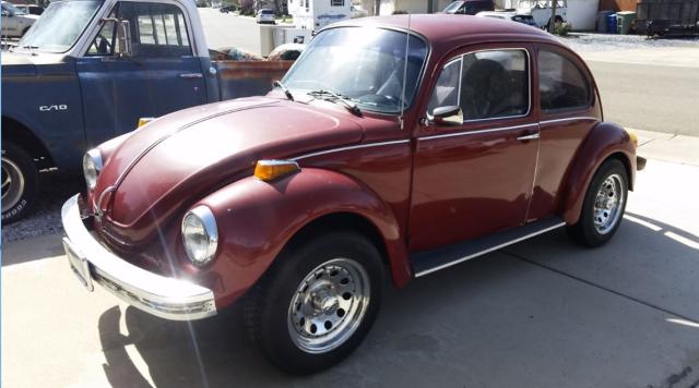 1342389212 - 1974 VOLKSWAGEN BEETLE BURGUNDY photo 2