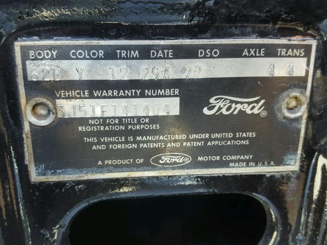 3J51F141404 - 1963 FORD GALAXIE BLACK photo 10