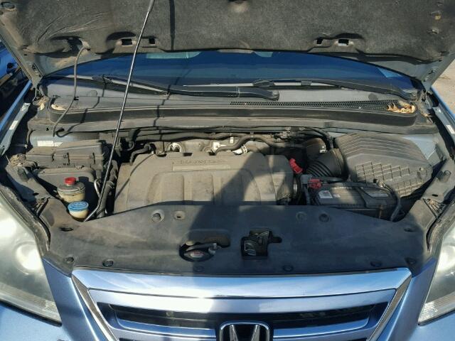 5FNRL38775B088958 - 2005 HONDA ODYSSEY EX BLUE photo 7