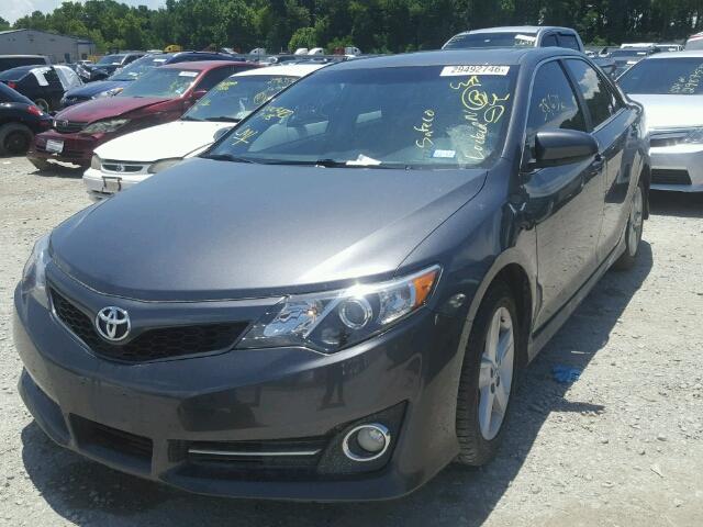 4T1BF1FK0EU351685 - 2014 TOYOTA CAMRY L GRAY photo 2