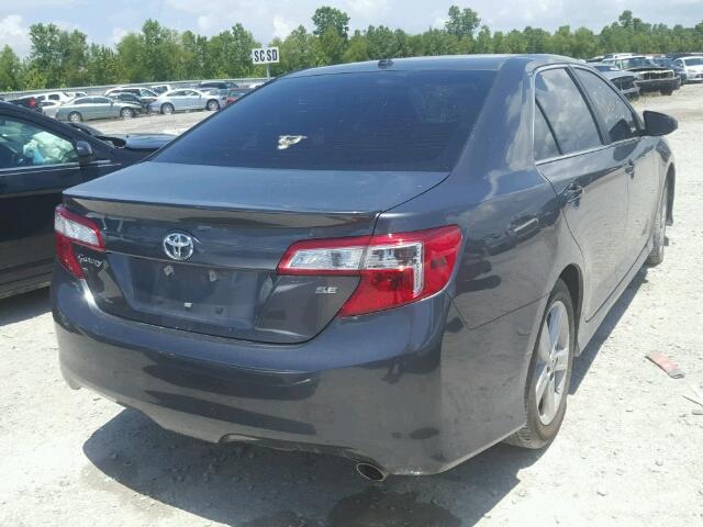 4T1BF1FK0EU351685 - 2014 TOYOTA CAMRY L GRAY photo 4