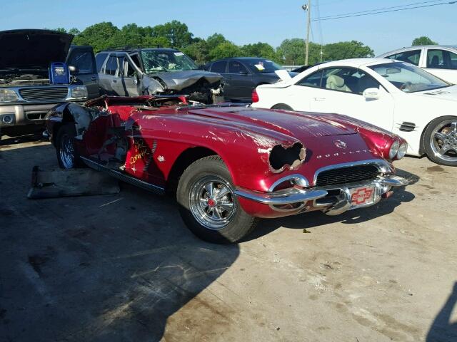 20867S107316 - 1962 CHEVROLET CORVETTE MAROON photo 1