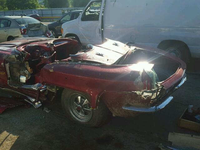 20867S107316 - 1962 CHEVROLET CORVETTE MAROON photo 9