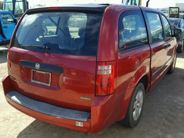 2D8HN44HX8R147697 - 2008 DODGE GRAND CARA RED photo 4