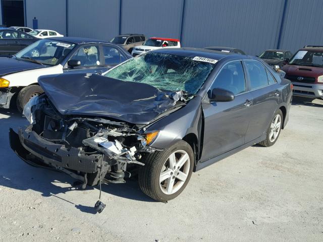 4T1BF1FK0CU110707 - 2012 TOYOTA CAMRY BASE GRAY photo 2