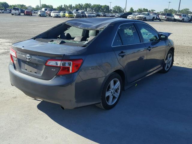 4T1BF1FK0CU110707 - 2012 TOYOTA CAMRY BASE GRAY photo 4
