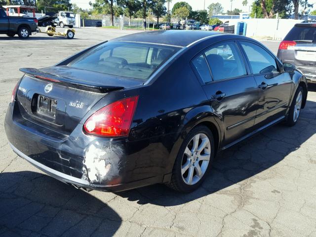 1N4BA41E17C863542 - 2007 NISSAN MAXIMA SE BLACK photo 4