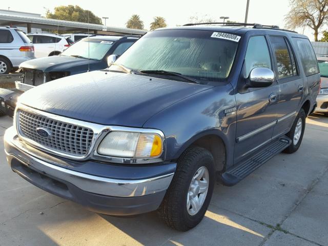 1FMRU17L1XLA17833 - 1999 FORD EXPEDITION BLUE photo 2