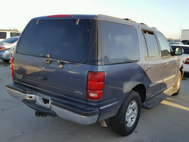 1FMRU17L1XLA17833 - 1999 FORD EXPEDITION BLUE photo 4