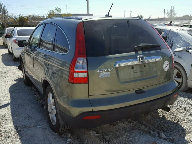 JHLRE38747C082726 - 2007 HONDA CR-V EXL GREEN photo 3