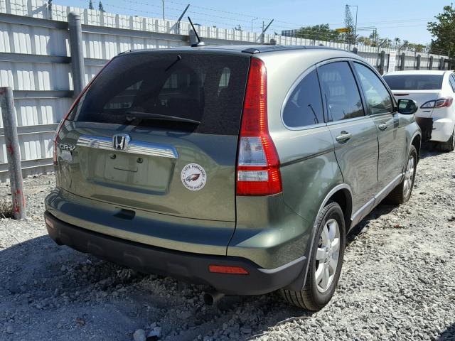 JHLRE38747C082726 - 2007 HONDA CR-V EXL GREEN photo 4