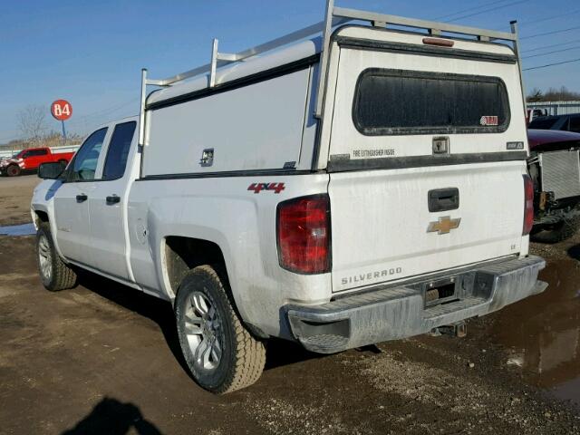 1GCVKREC0EZ402692 - 2014 CHEVROLET SILVERADO WHITE photo 3