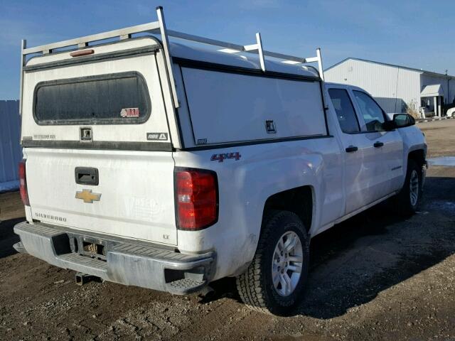 1GCVKREC0EZ402692 - 2014 CHEVROLET SILVERADO WHITE photo 4