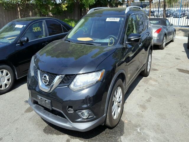 5N1AT2MT0EC793555 - 2014 NISSAN ROGUE S BLACK photo 2