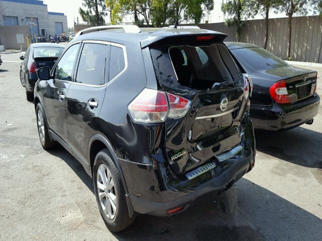 5N1AT2MT0EC793555 - 2014 NISSAN ROGUE S BLACK photo 3