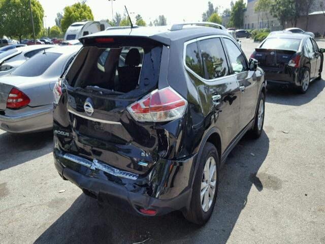 5N1AT2MT0EC793555 - 2014 NISSAN ROGUE S BLACK photo 4