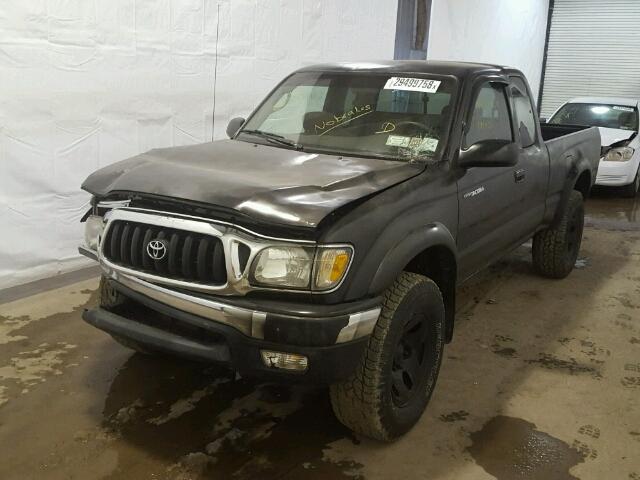 5TEWM72N44Z340581 - 2004 TOYOTA TACOMA XTR BLACK photo 2