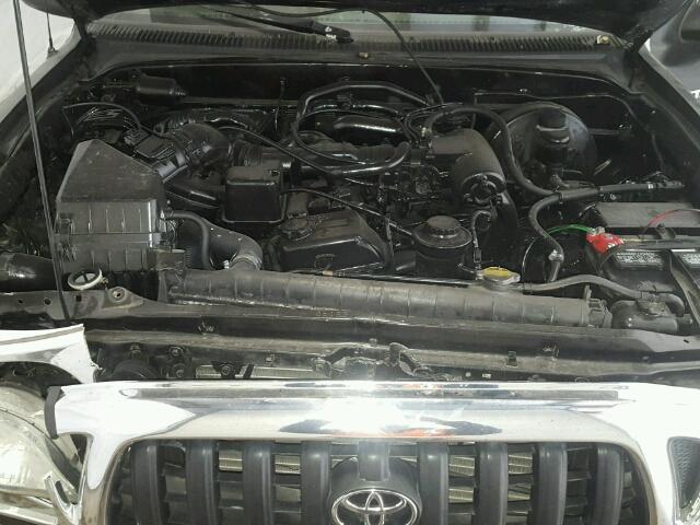 5TEWM72N44Z340581 - 2004 TOYOTA TACOMA XTR BLACK photo 7