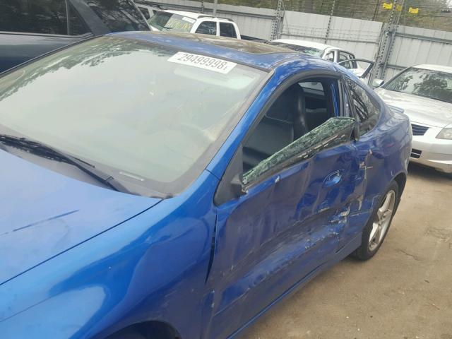 JH4DC53025S002151 - 2005 ACURA RSX TYPE-S BLUE photo 9