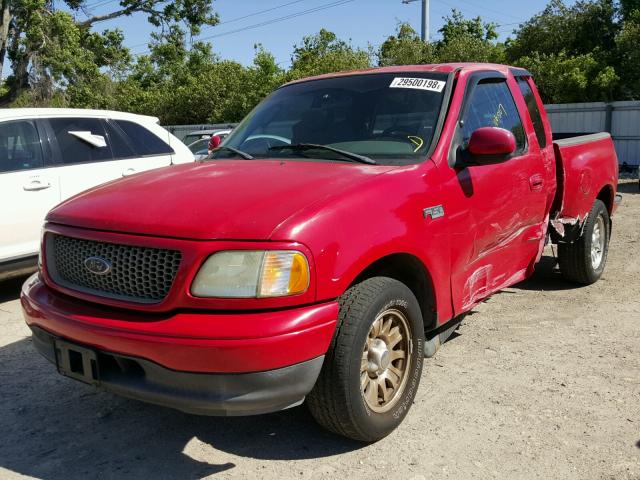 1FTRX07222KC74821 - 2002 FORD F150 RED photo 2