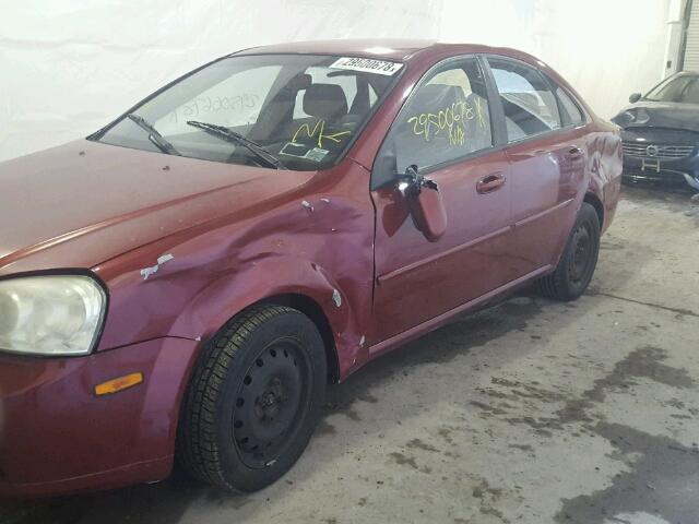 KL5JD56Z88K871567 - 2008 SUZUKI FORENZA BA RED photo 9