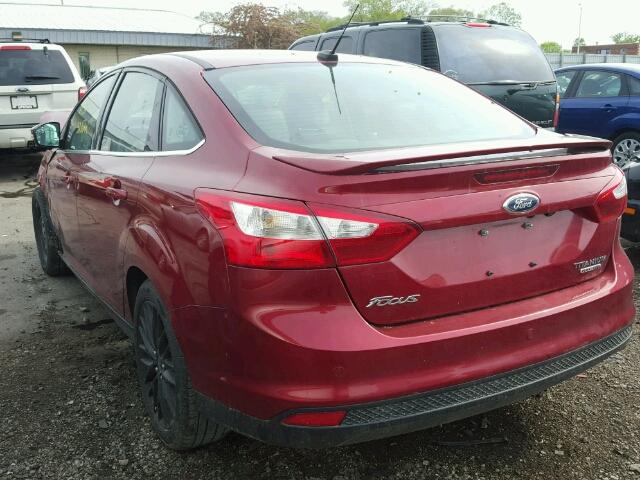 1FADP3J24EL240937 - 2014 FORD FOCUS TITA RED photo 3