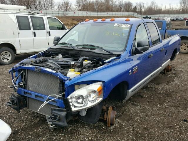 3D7KS28A37G775836 - 2007 DODGE RAM 2500 S BLUE photo 2