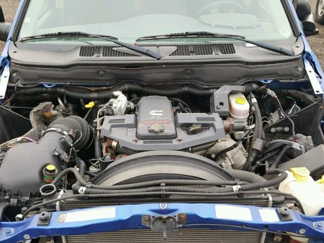 3D7KS28A37G775836 - 2007 DODGE RAM 2500 S BLUE photo 7