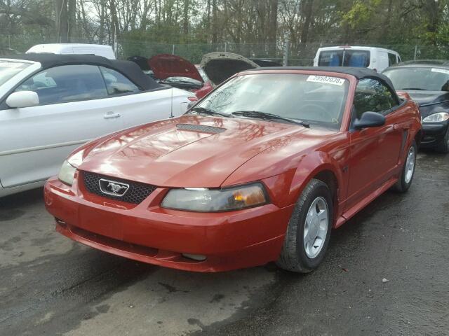 1FAFP45X4YF137363 - 2000 FORD MUSTANG GT RED photo 2