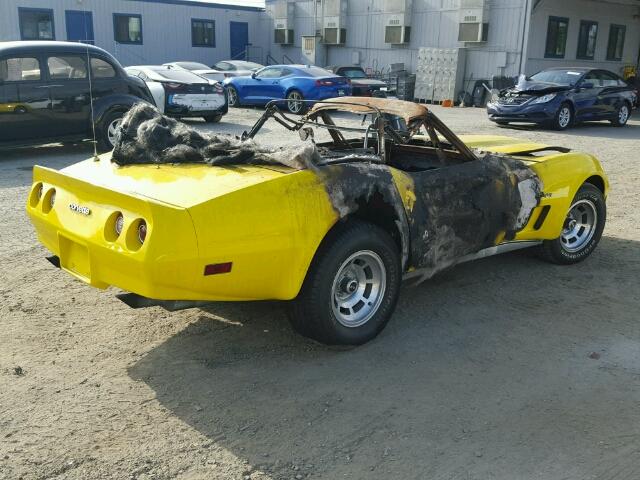 AZ250296 - 1974 CHEVROLET STINGRAY YELLOW photo 4