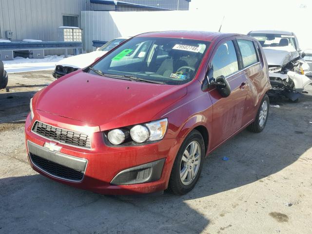 1G1JC6SH0C4129606 - 2012 CHEVROLET SONIC LT MAROON photo 2