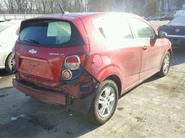 1G1JC6SH0C4129606 - 2012 CHEVROLET SONIC LT MAROON photo 4