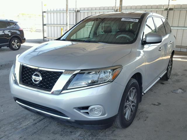 5N1AR2MN6EC734123 - 2014 NISSAN PATHFINDER SILVER photo 2