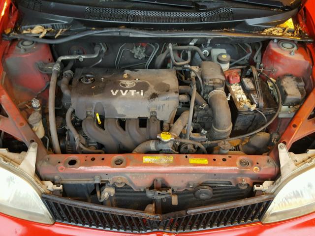 JTDBT123520234814 - 2002 TOYOTA ECHO RED photo 7