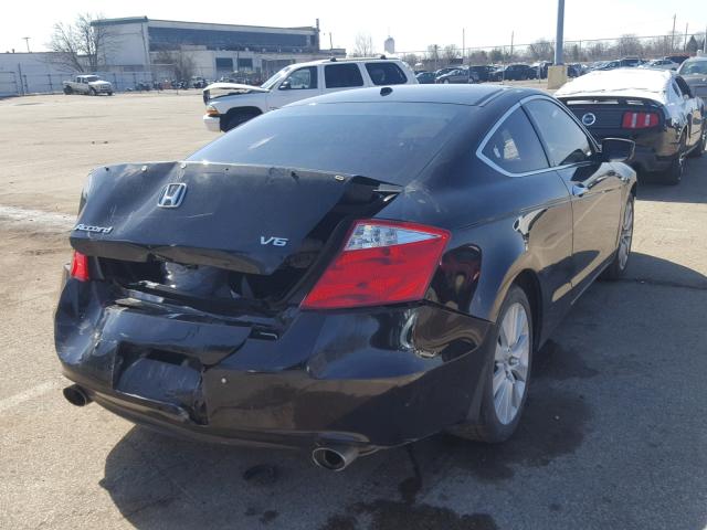 1HGCS2A80AA001556 - 2010 HONDA ACCORD EXL BLACK photo 4