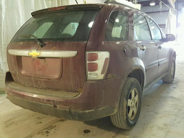 2CNDL13F376041427 - 2007 CHEVROLET EQUINOX LS RED photo 4