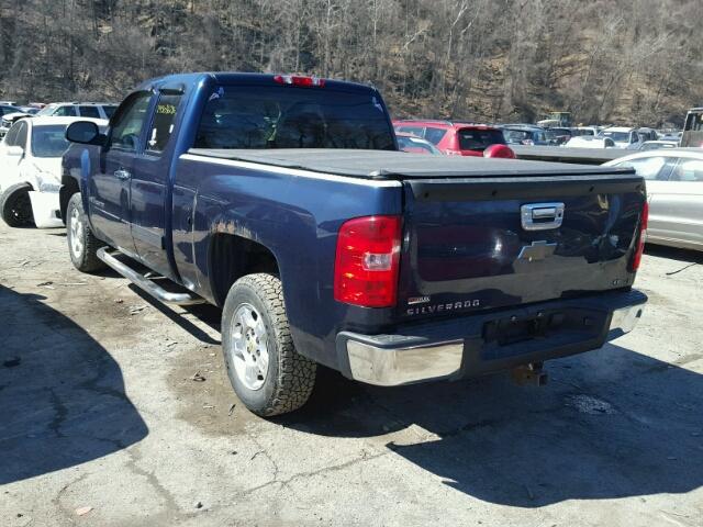 2GCEC290791134887 - 2009 CHEVROLET SILVERADO BLUE photo 3