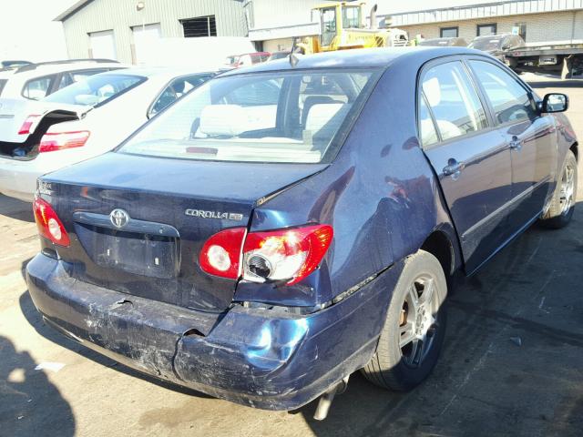 1NXBR32E34Z263229 - 2004 TOYOTA COROLLA CE BLUE photo 4