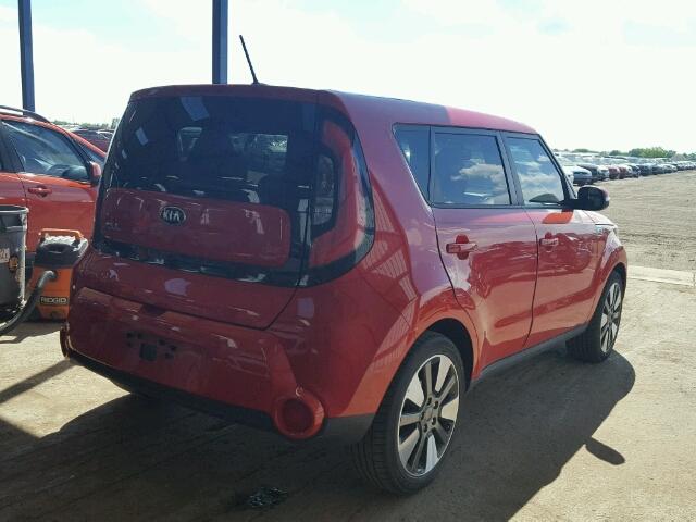 KNDJX3A58E7724271 - 2014 KIA SOUL RED photo 4