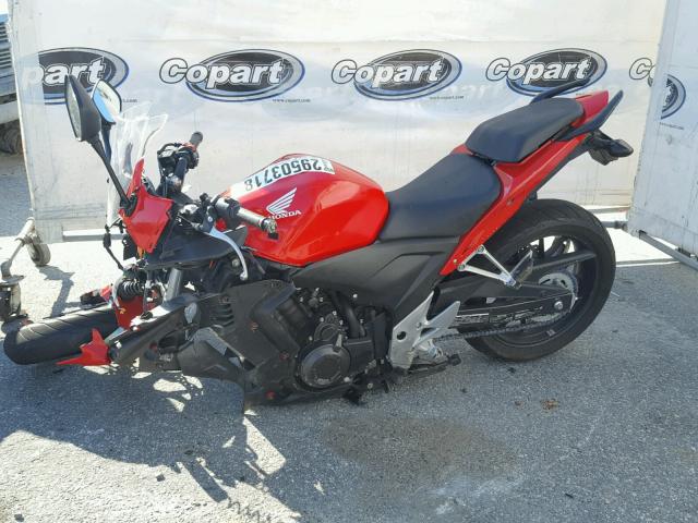 MLHPC4416D5002986 - 2013 HONDA CBR500 R RED photo 9