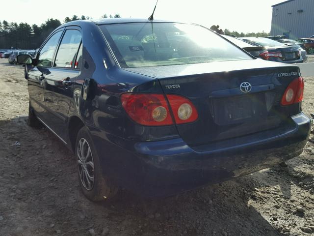 1NXBR32E55Z364144 - 2005 TOYOTA COROLLA CE BLUE photo 3